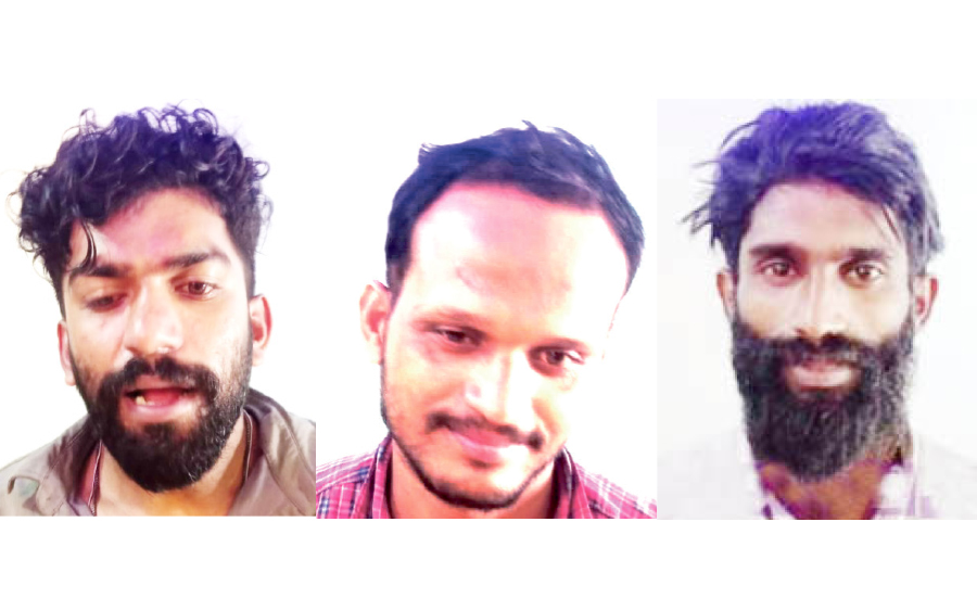 ബേക്കലിൽ മിന്നല്‍ പരിശോധന: മയക്കു മരുന്നുമായി മൂന്നംഗ സംഘം അറസ്റ്റില്‍